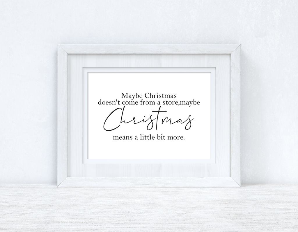 Maybe Christmas Seasonal Wall Home Decor Print