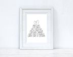 Mince Pies Christmas Seasonal Winter Wall Home Decor Print