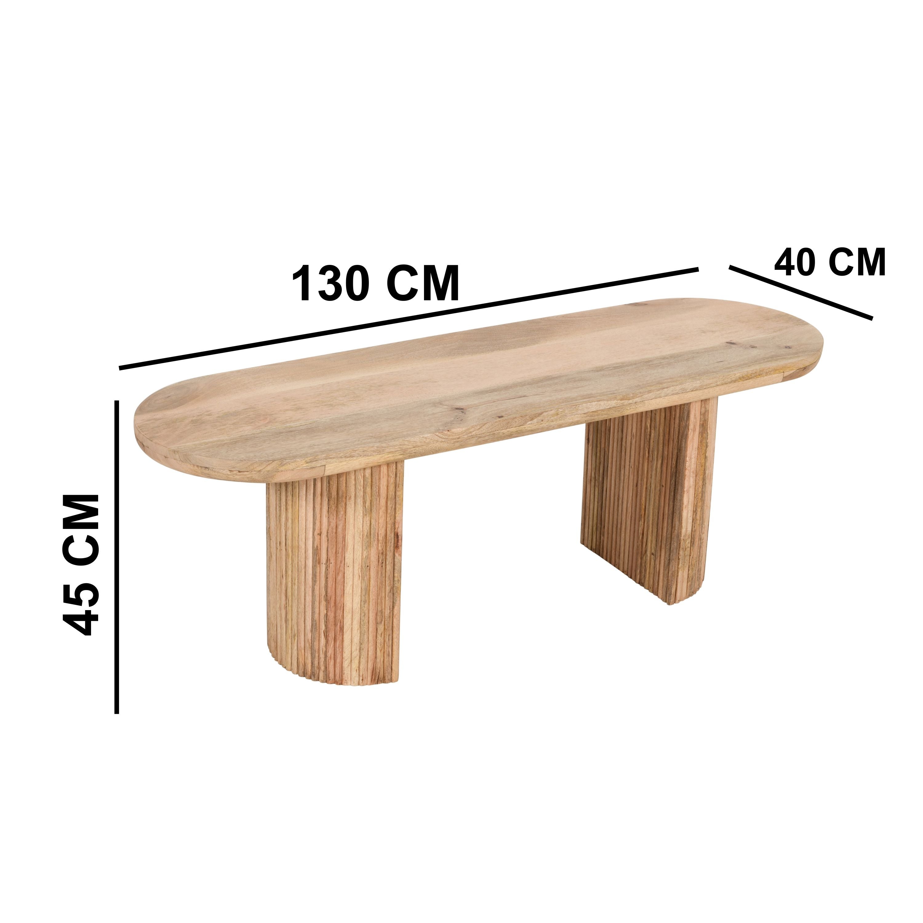 York Solid Wooden Dining Bench