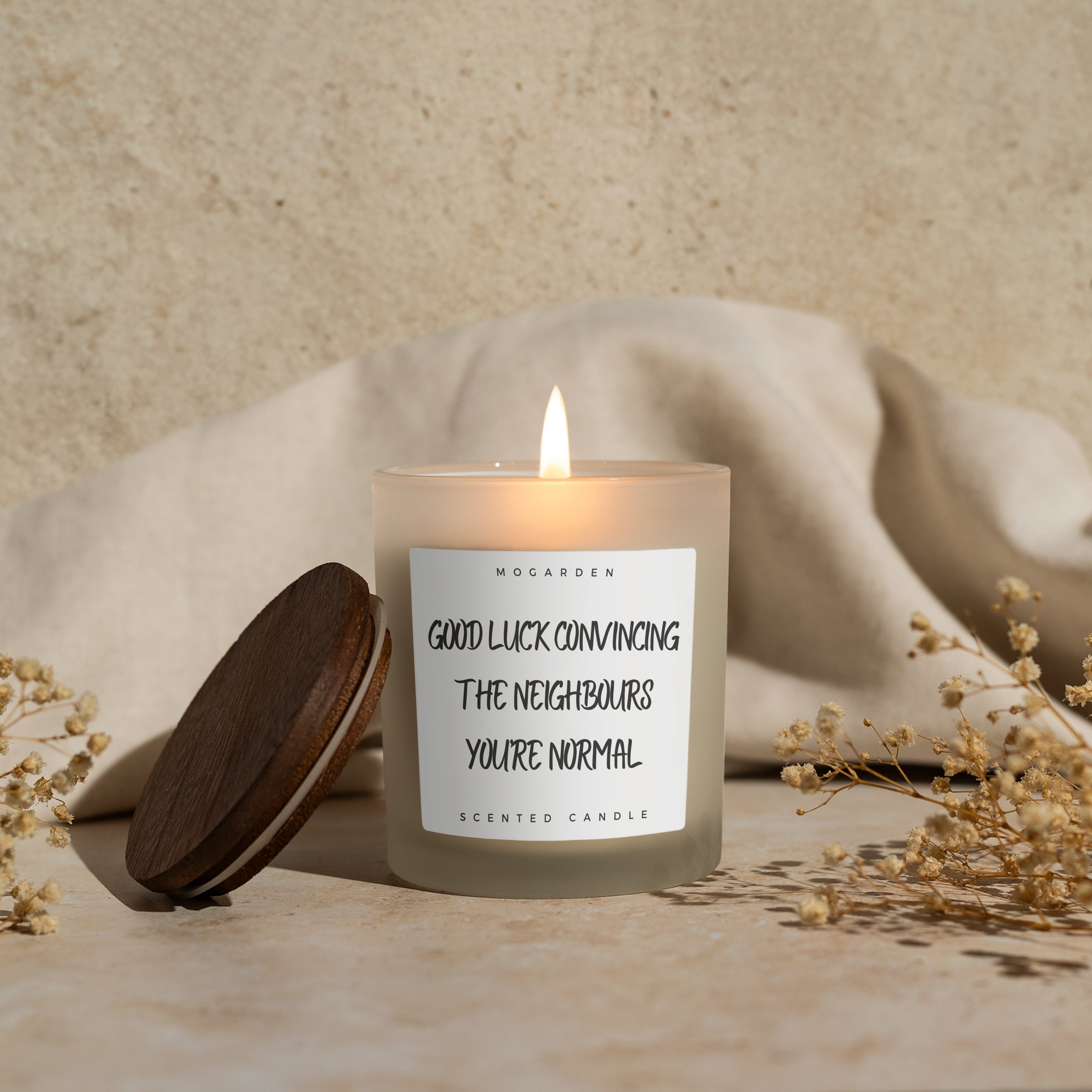 New Home Candle, New Home Gifts, Funny Housewarming Gifts, Luxury Scented Vanilla Candle Natural Soy 220g