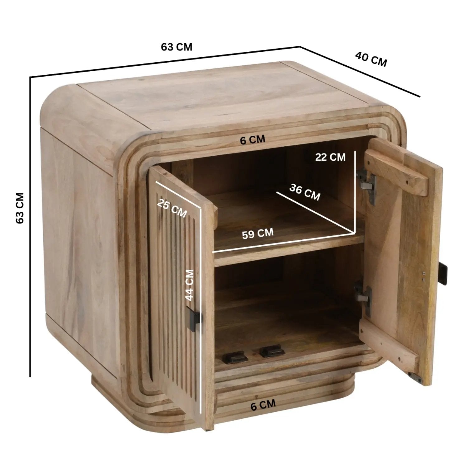 Preston Mango Wood Mini Sideboard Verty Furniture