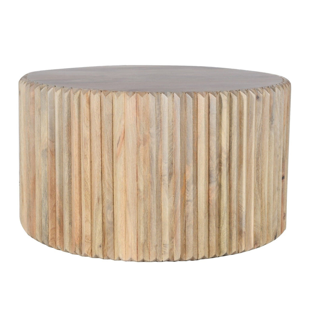 Preston Mango Wood Round Coffee Table