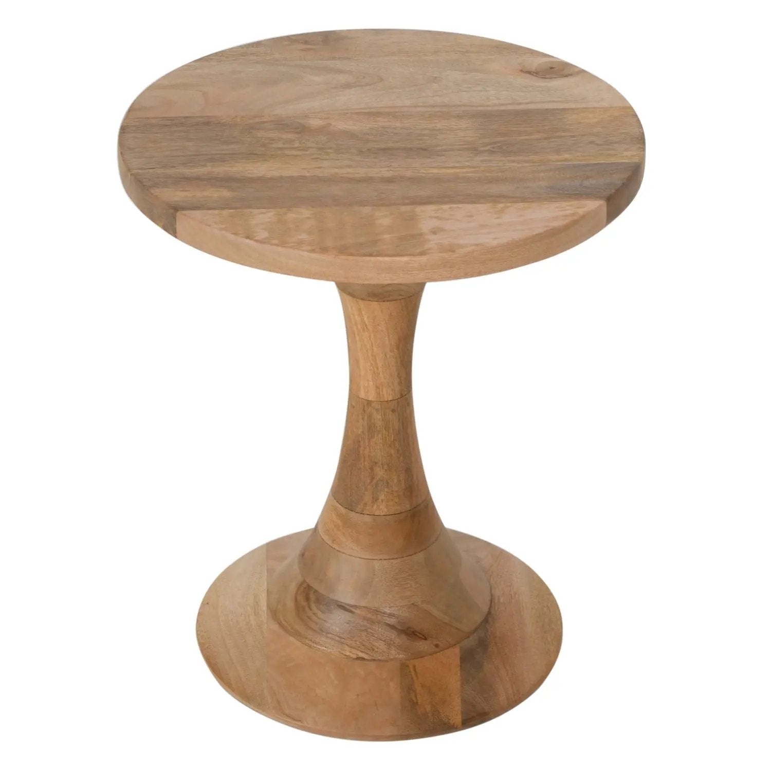 Merlin Mango Wood Round Side Table Verty Furniture