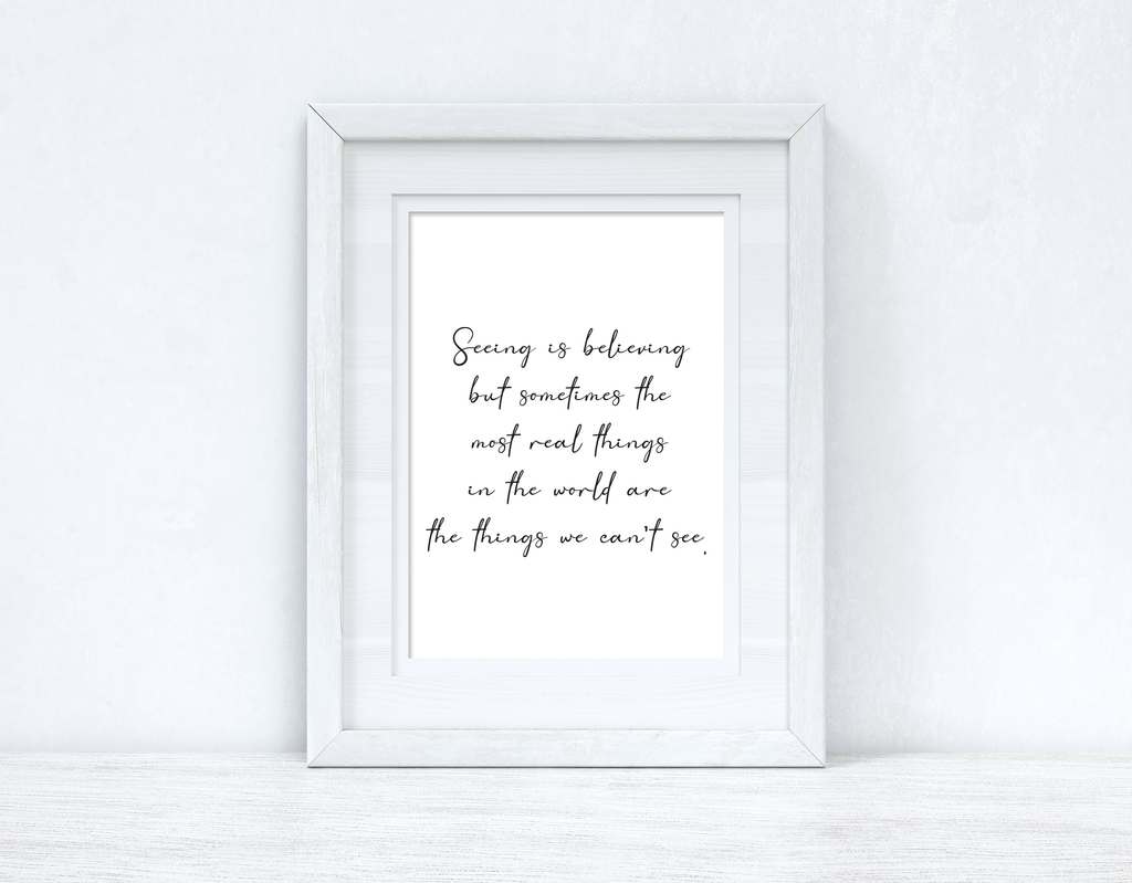 Seeing Is Believing Christmas Seasonal Wall Home Decor Print