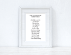 The 12 Days Christmas Seasonal Wall Home Decor Print