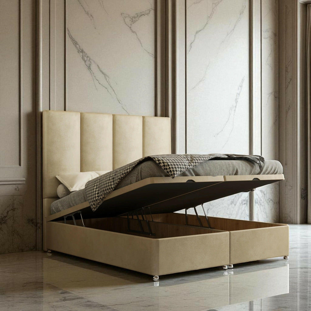 Velluto Ottoman Storage Divan Bed Set