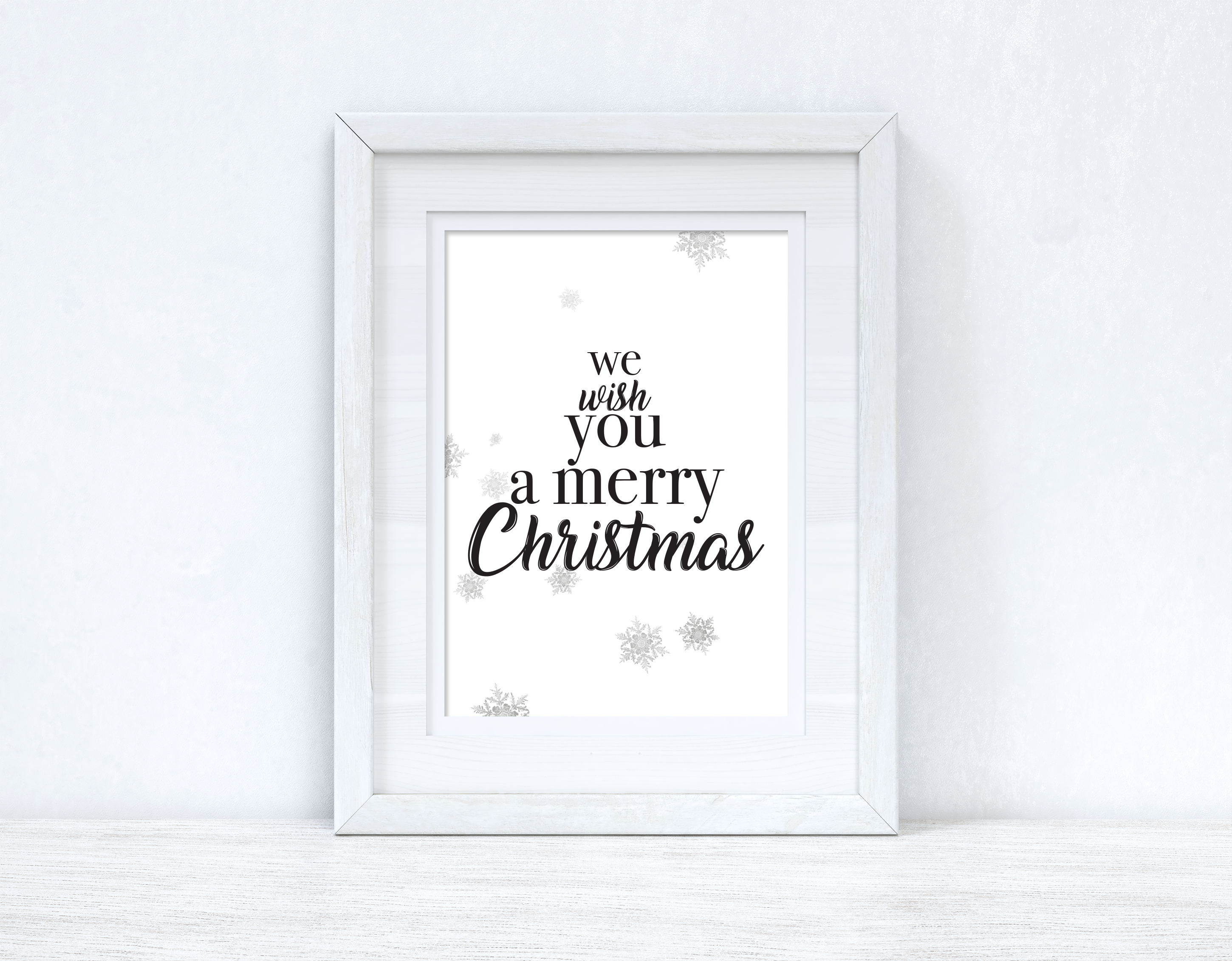 We Wish You A Merry Christmas Seasonal Wall Home Decor Print