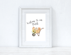 Welcome To Our Patch New Autumn Seasonal Wall Home Decor Print