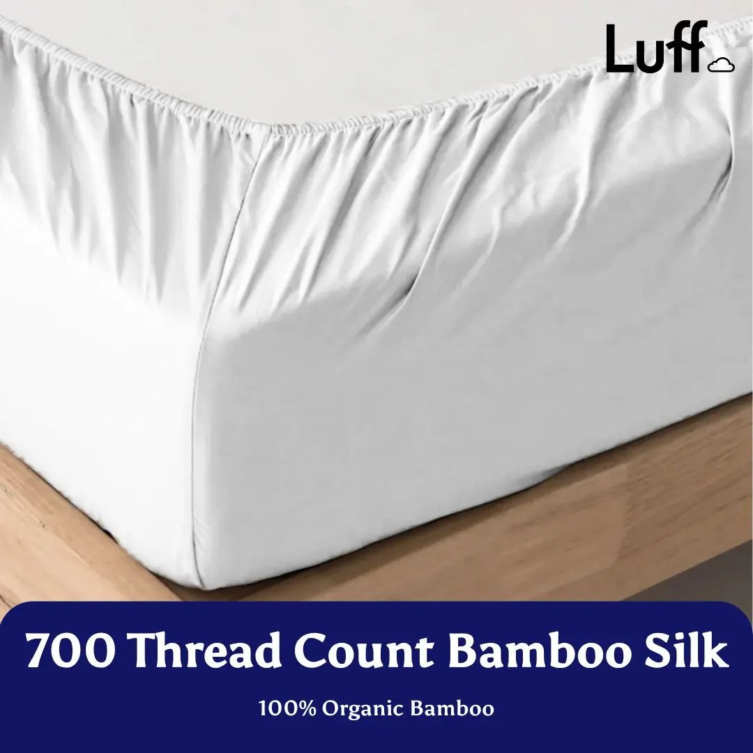 100% Organic Bamboo Silk Deep Fitted Sheet Luff Sleep