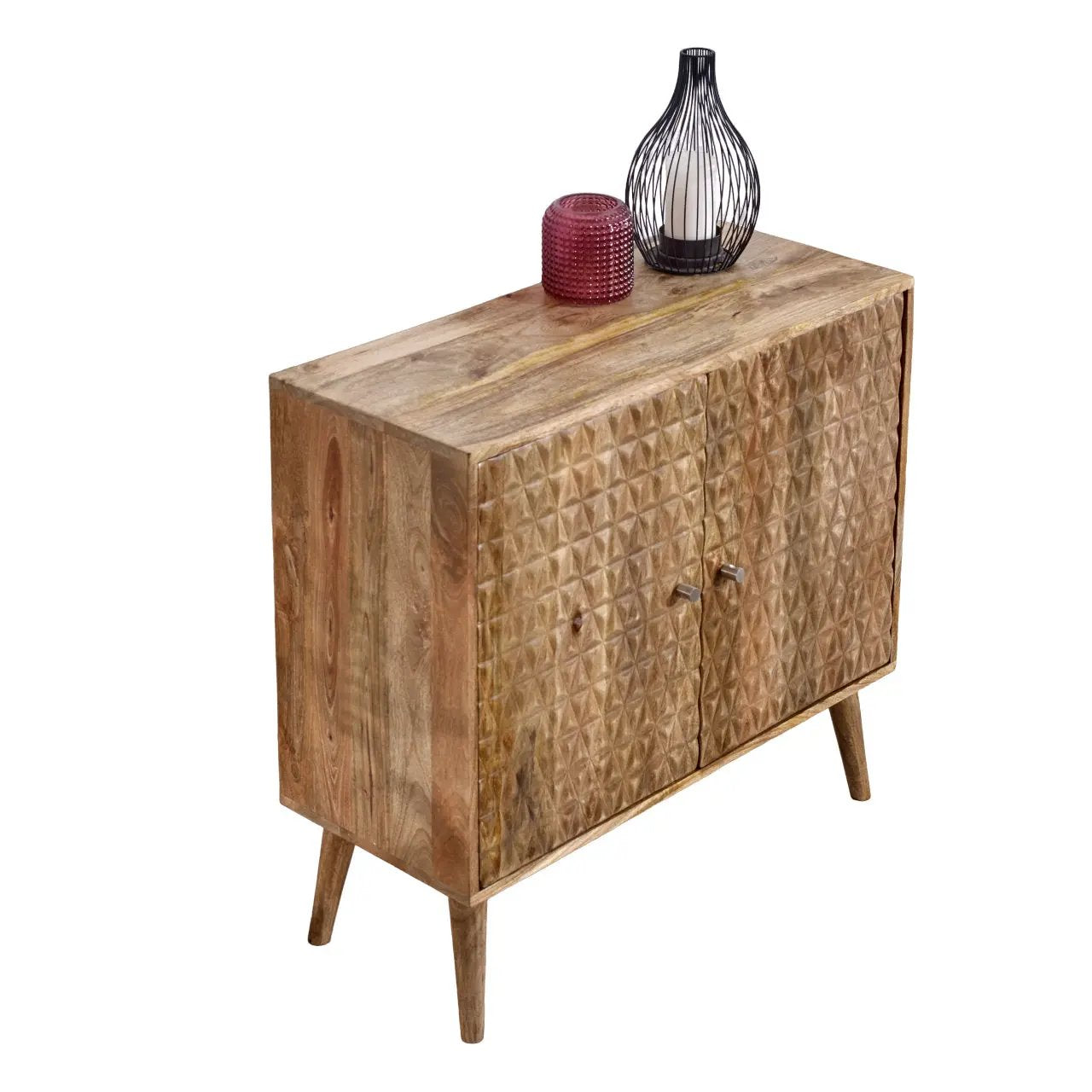 Marlow Light Mango Wood 2 Door Sideboard Verty Furniture