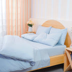 Ackly Bamboo - Sky Blue Flat Sheet