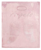 Angel Wings Luxurious Teddy Fleece Duvet Set Super Soft Faux Fur Bedding Pillow Cases Bed Throw Cushion in Pink White Grey by OLIVIA ROCCO
