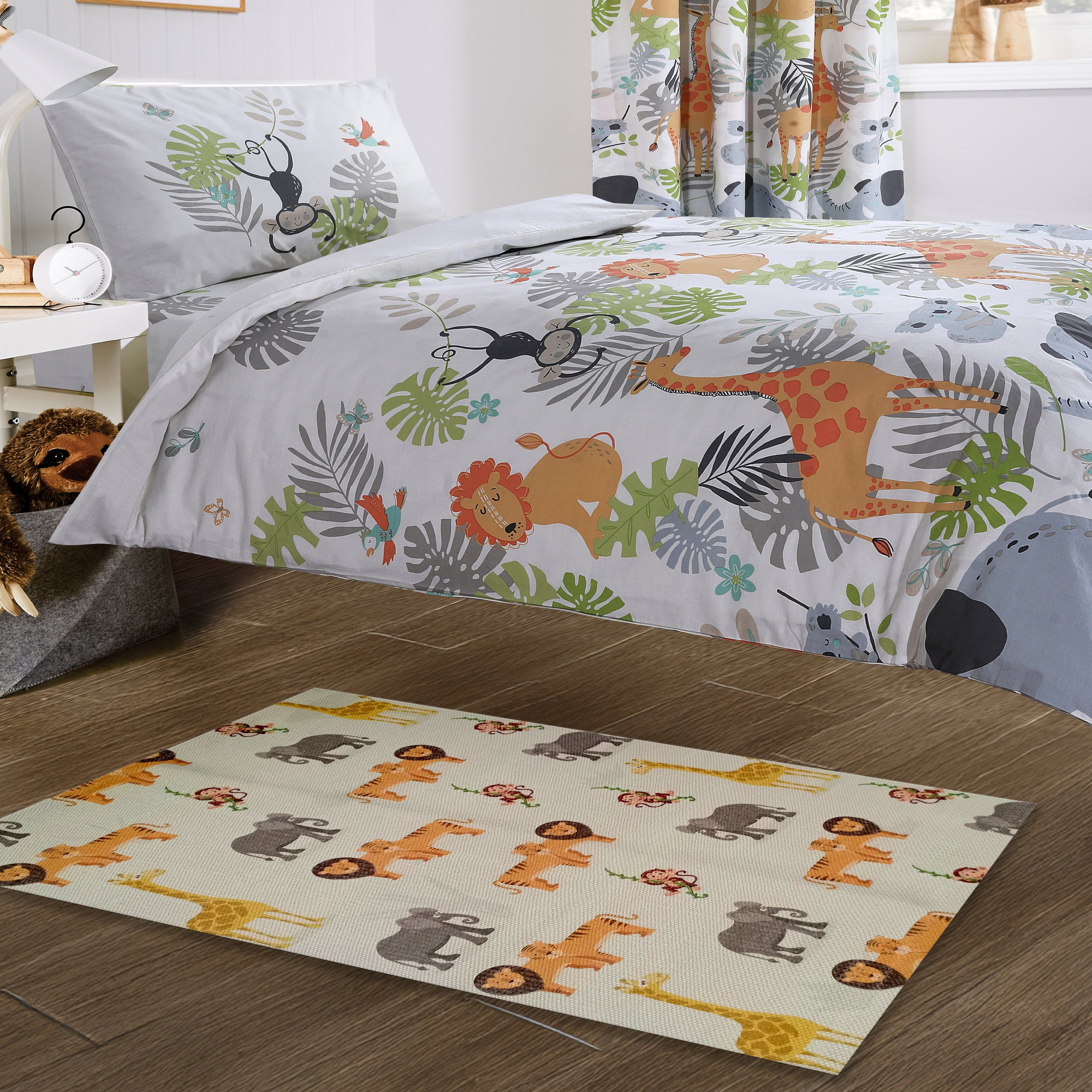 Animal Printed Rug Safari Modern Non-Slip Soft Durable Floor Rug for Living Room Bedroom Hallway & Office by OLIVIA ROCCO