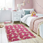 Animal Printed Rug Unicorn Modern Non-Slip Soft Durable Floor Rug for Living Room Bedroom Hallway & Office by OLIVIA ROCCO