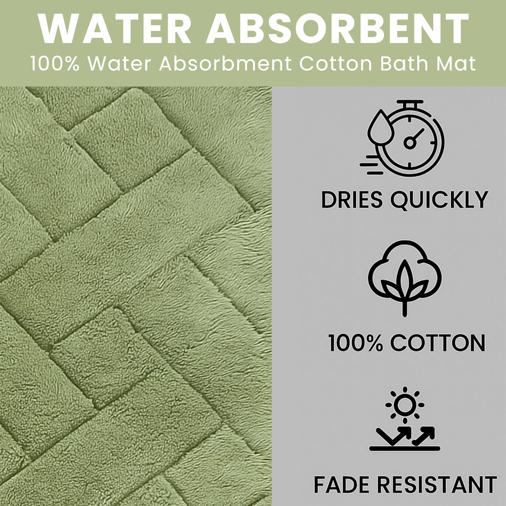 Bali Bath Mat & Pedestal Set Luxurious Super Absorbent Extra-Soft Cotton Mats for Bathroom Comfort and Style in Multiple Colours by OLIVIA ROCCO