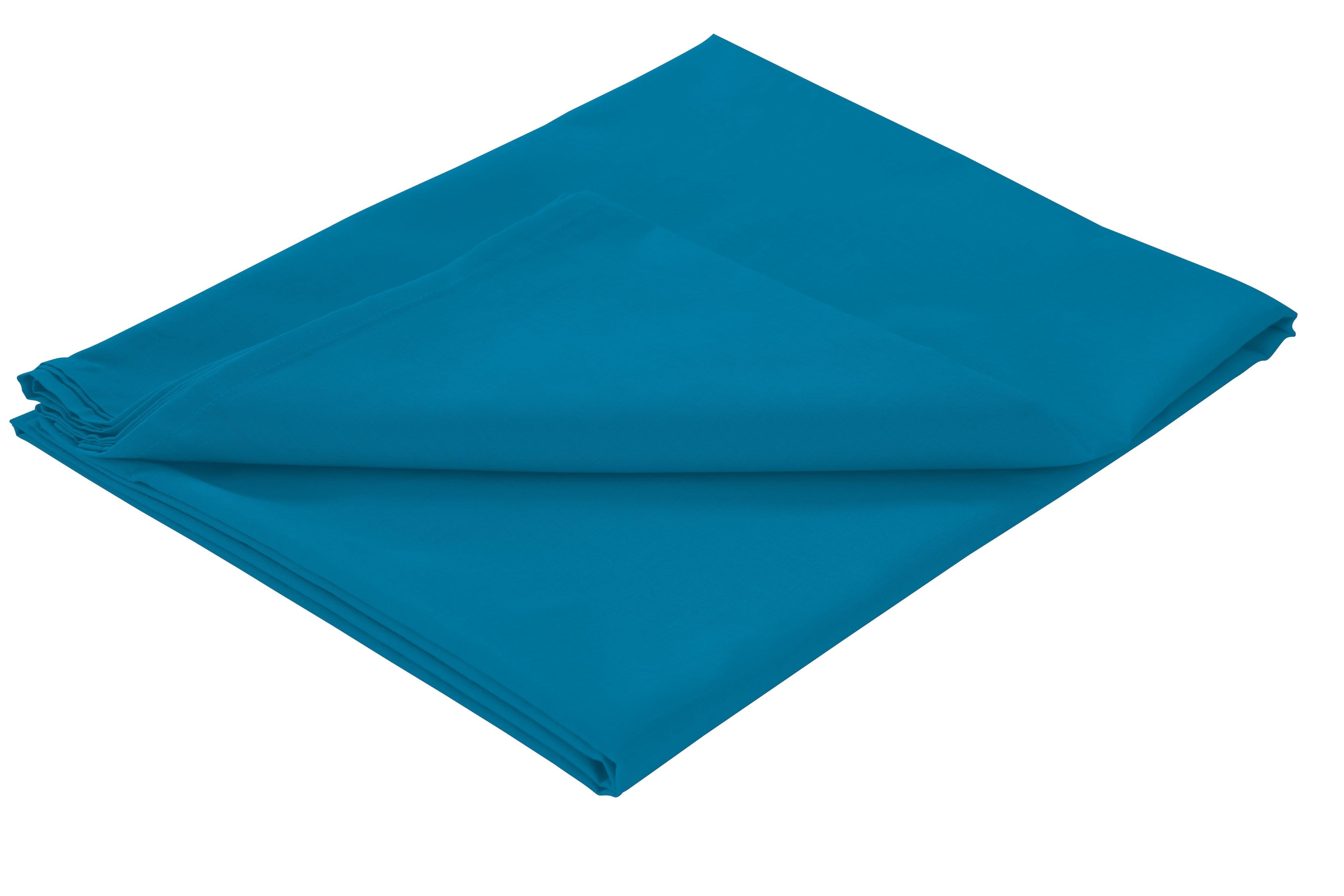 Basics Flat Sheet Luxurious Cotton Rich Super Soft Bedding in Multiple Sizes and Colours for Ultimate Comfort by OLIVIA ROCCO