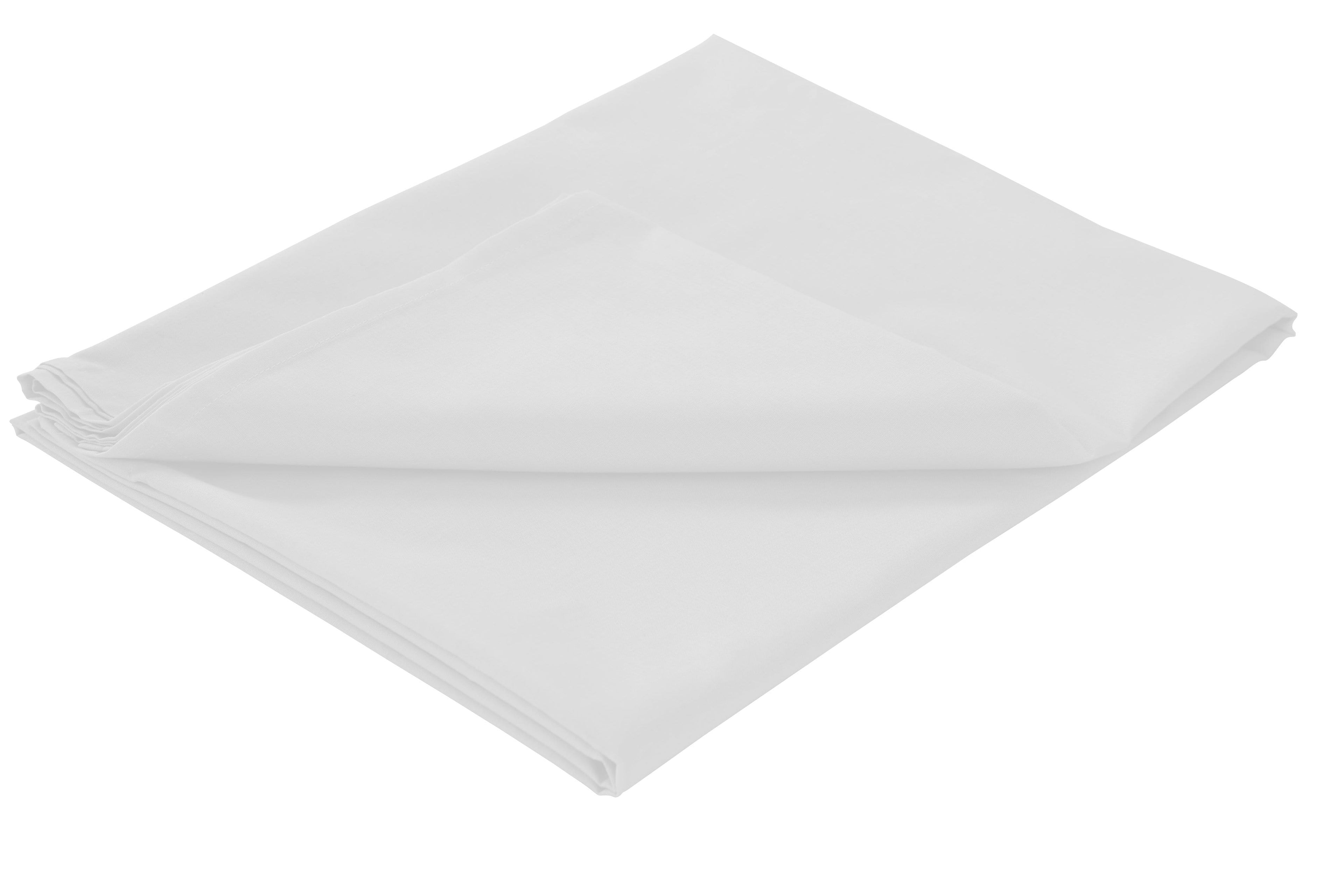 Basics Flat Sheet Luxurious Cotton Rich Super Soft Bedding in Multiple Sizes and Colours for Ultimate Comfort by OLIVIA ROCCO