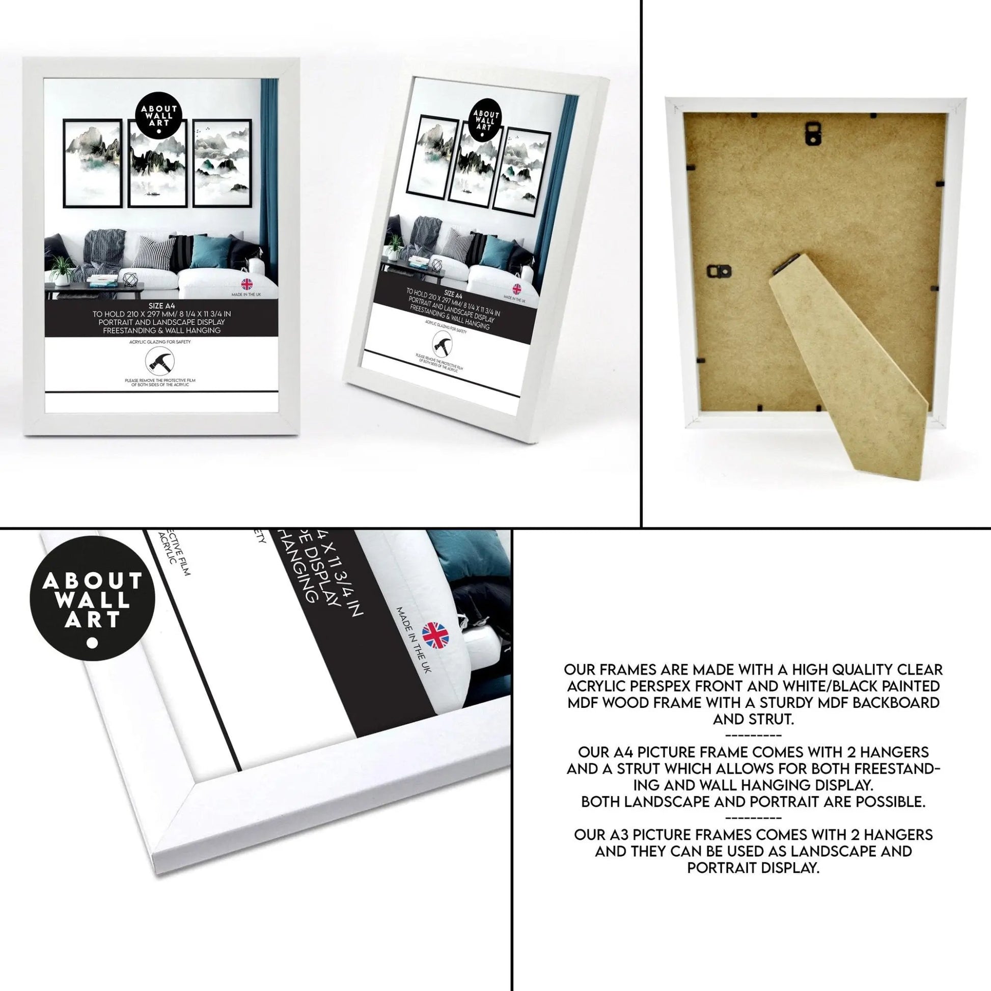 Beach hut decor | Set of 3 wall art prints About Wall Art