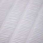 Belgravia White Microfibre Duvet Cover Set with Pillowcases Soft Easy Care Modern Quilt Bedding Bed Linen Set by OLIVIA ROCCO