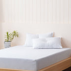 Bella Flannelette Brushed Cotton - White Fitted Sheet