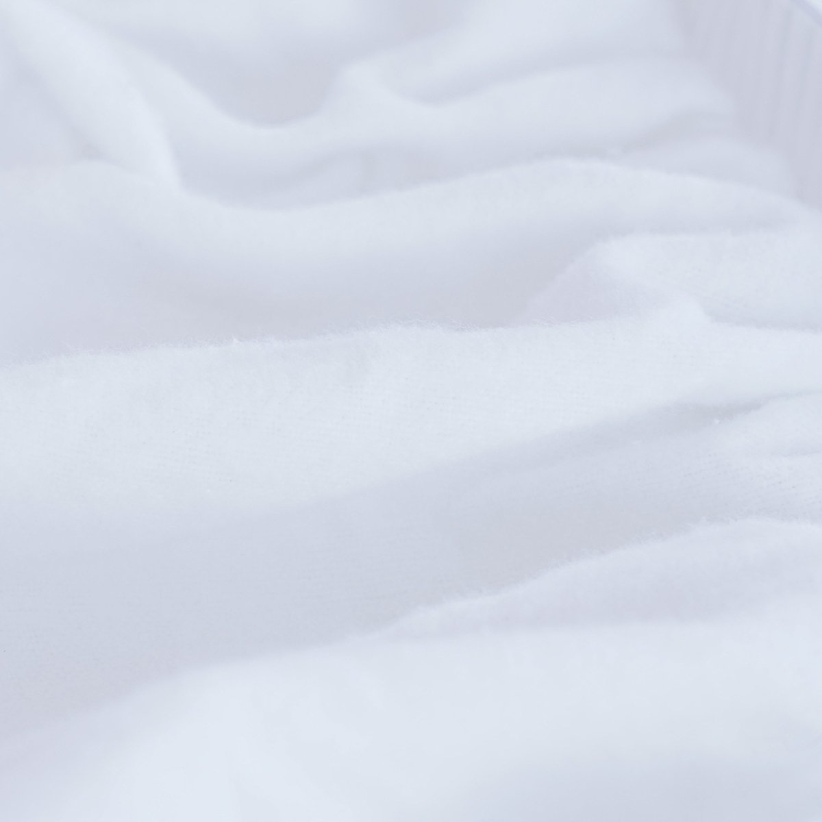 Bella Flannelette Brushed Cotton - White Fitted Sheet