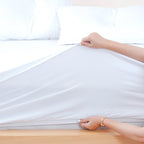 Bella Flannelette Brushed Cotton - White Fitted Sheet