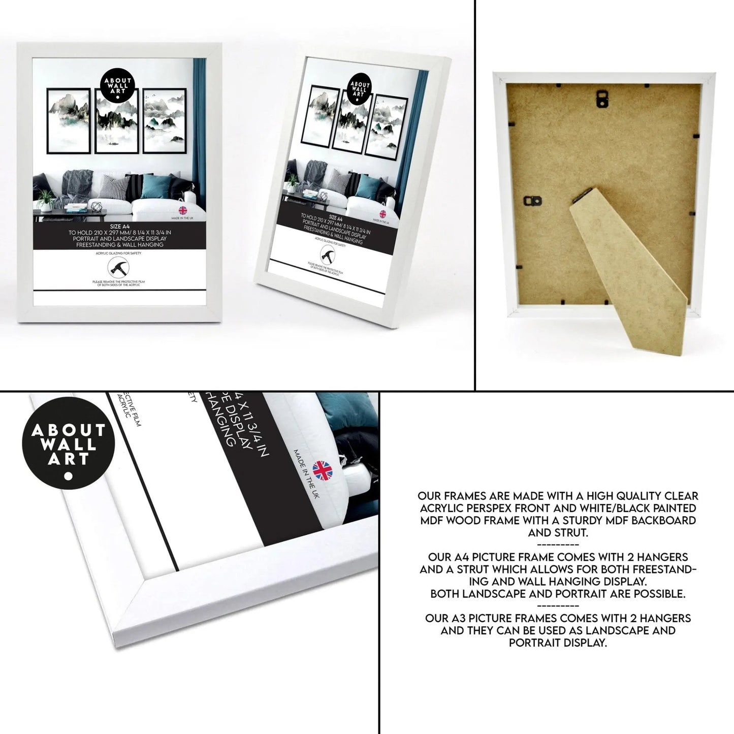 Black wall art for living room | set of 3 wall art prints About Wall Art