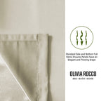 Natural Blackout Eyelet Curtains - Thermal Living Room & Bedroom
