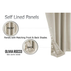 Natural Blackout Eyelet Curtains - Thermal Living Room & Bedroom