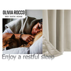 Natural Blackout Eyelet Curtains - Thermal Living Room & Bedroom