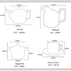 Azure Royale Imperial Bone China Tea Set