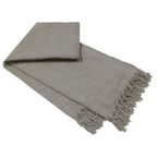 Chenille Tassel Elegant Throw Blanket for Couch Sofa Bed All-Season Soft Luxury by OLIVIA ROCCO