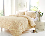 Chloe Elegant Cotton-Blend Duvet Set Luxurious OEKO-TEX Bedding in Multiple Sizes and Colours for Superior Comfort by OLIVIA ROCCO