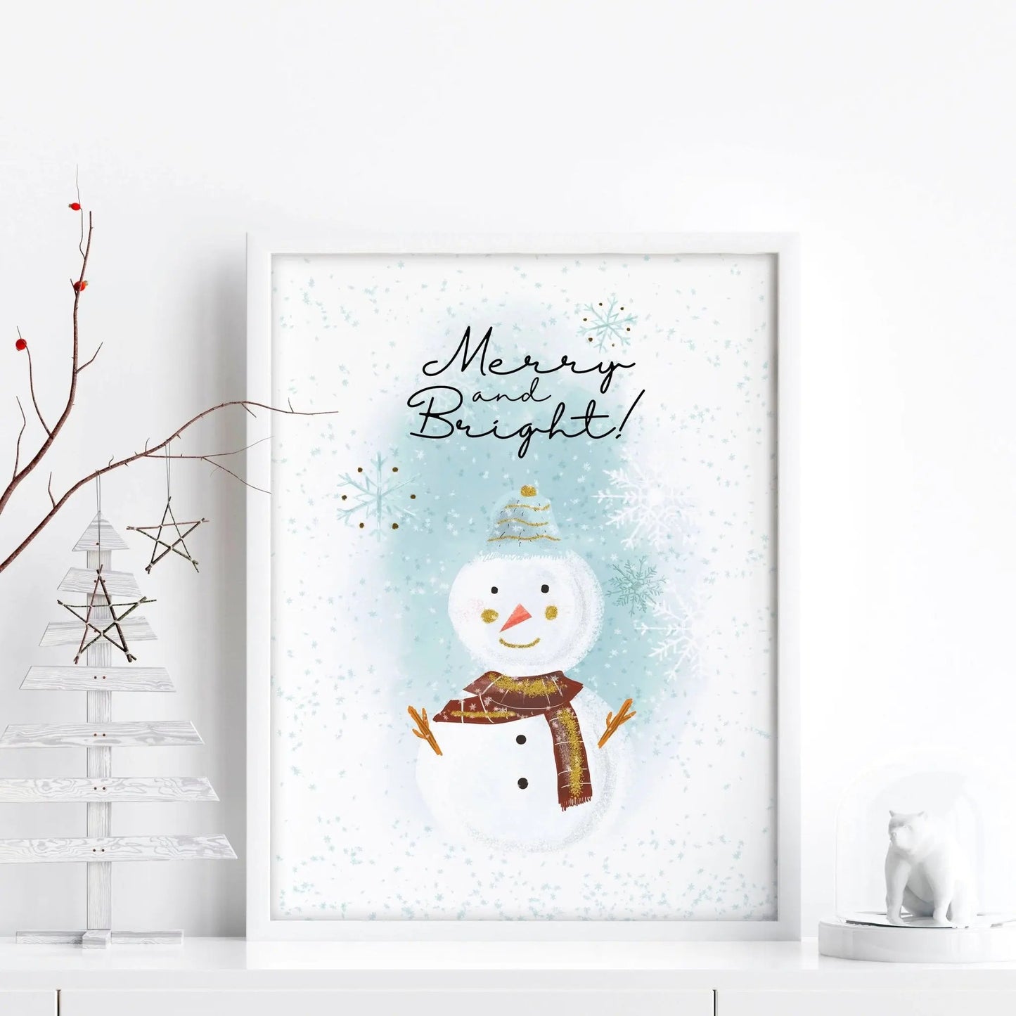 Christmas decor drawing | wall art print About Wall Art