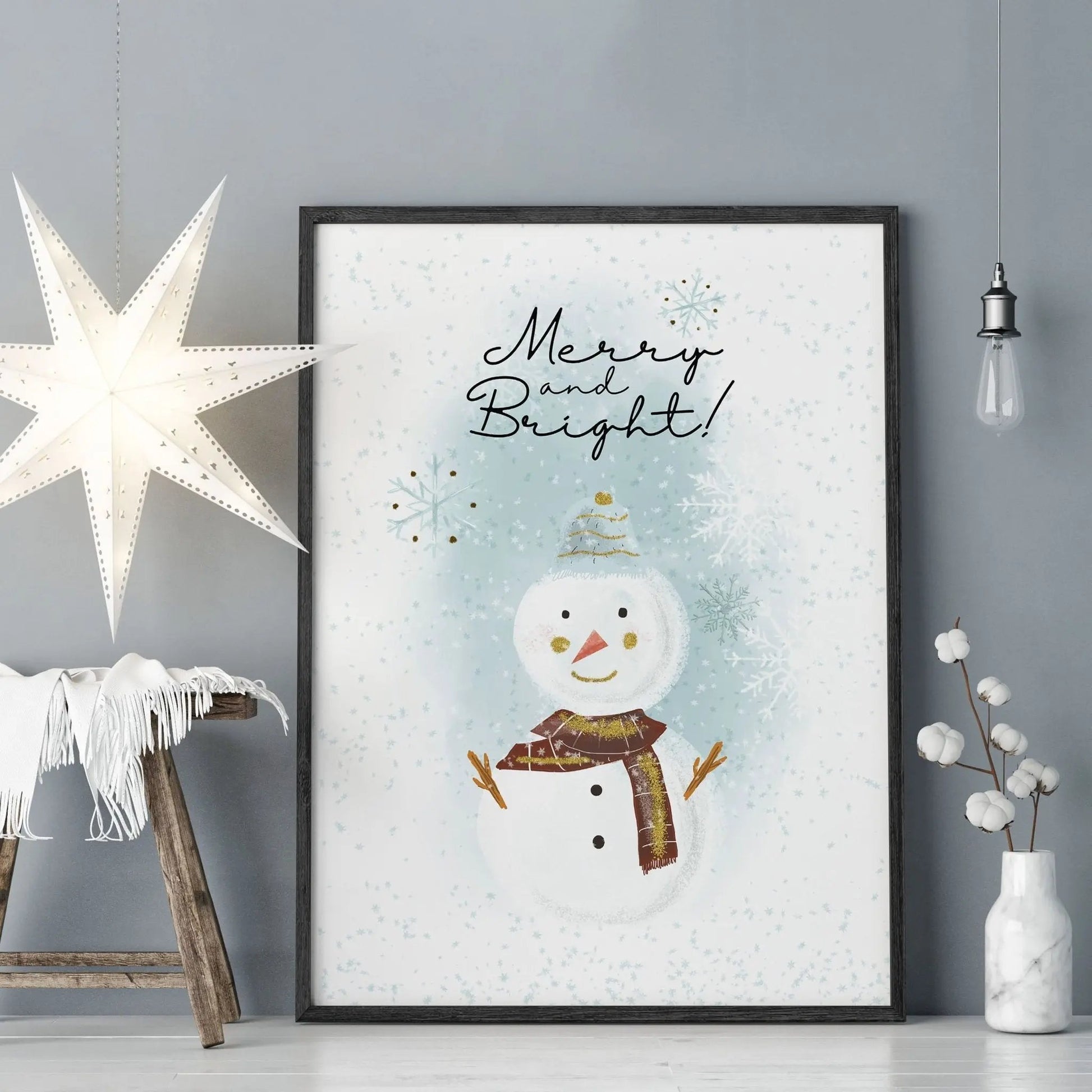 Christmas decor drawing | wall art print About Wall Art