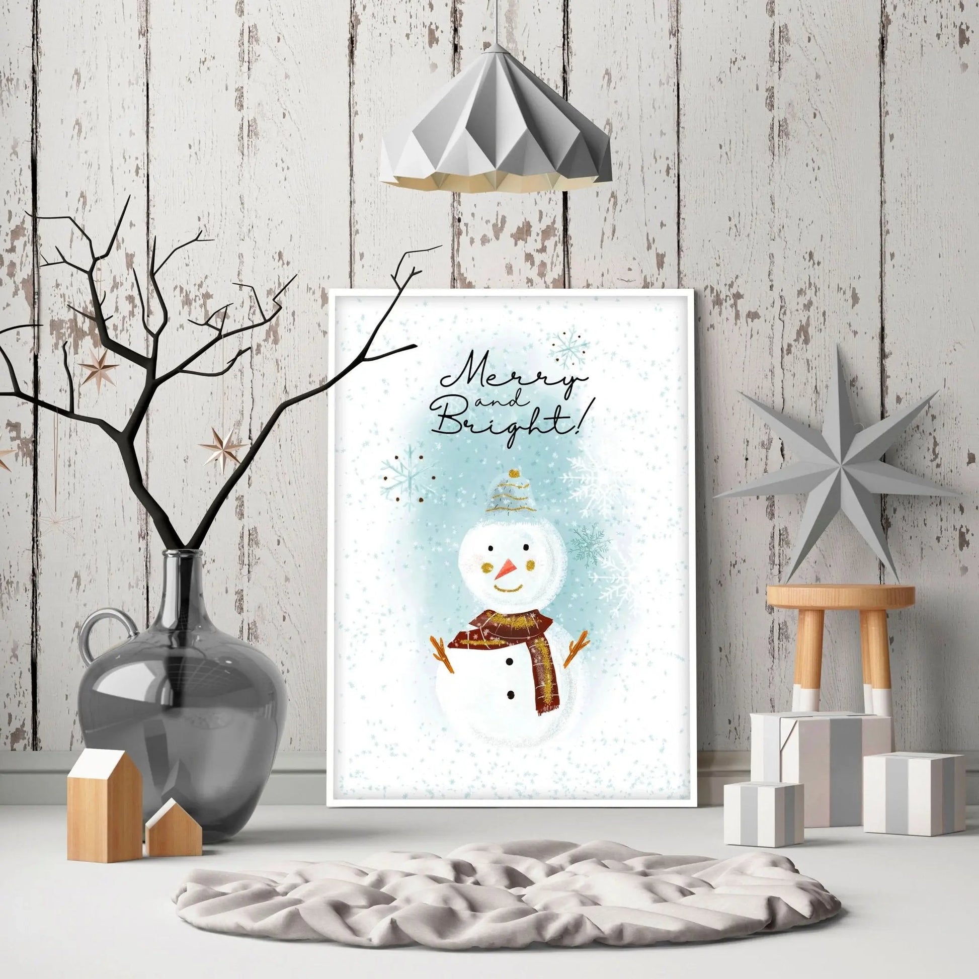Christmas decor drawing | wall art print About Wall Art