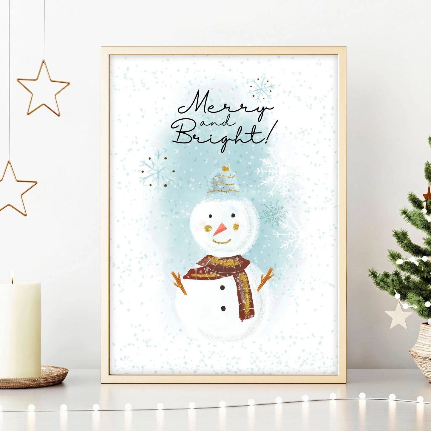 Christmas decor drawing | wall art print About Wall Art