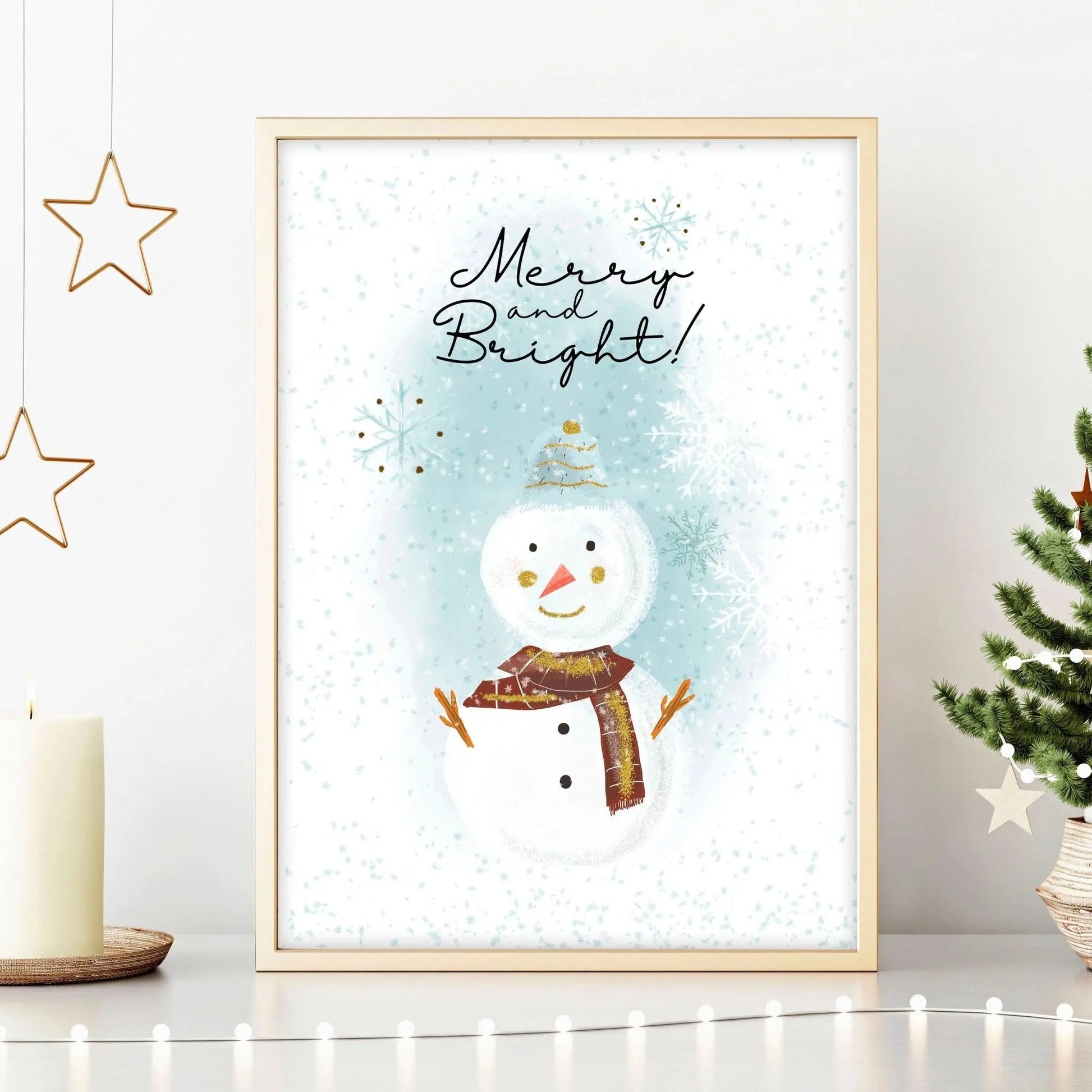 Christmas decor drawing | wall art print About Wall Art