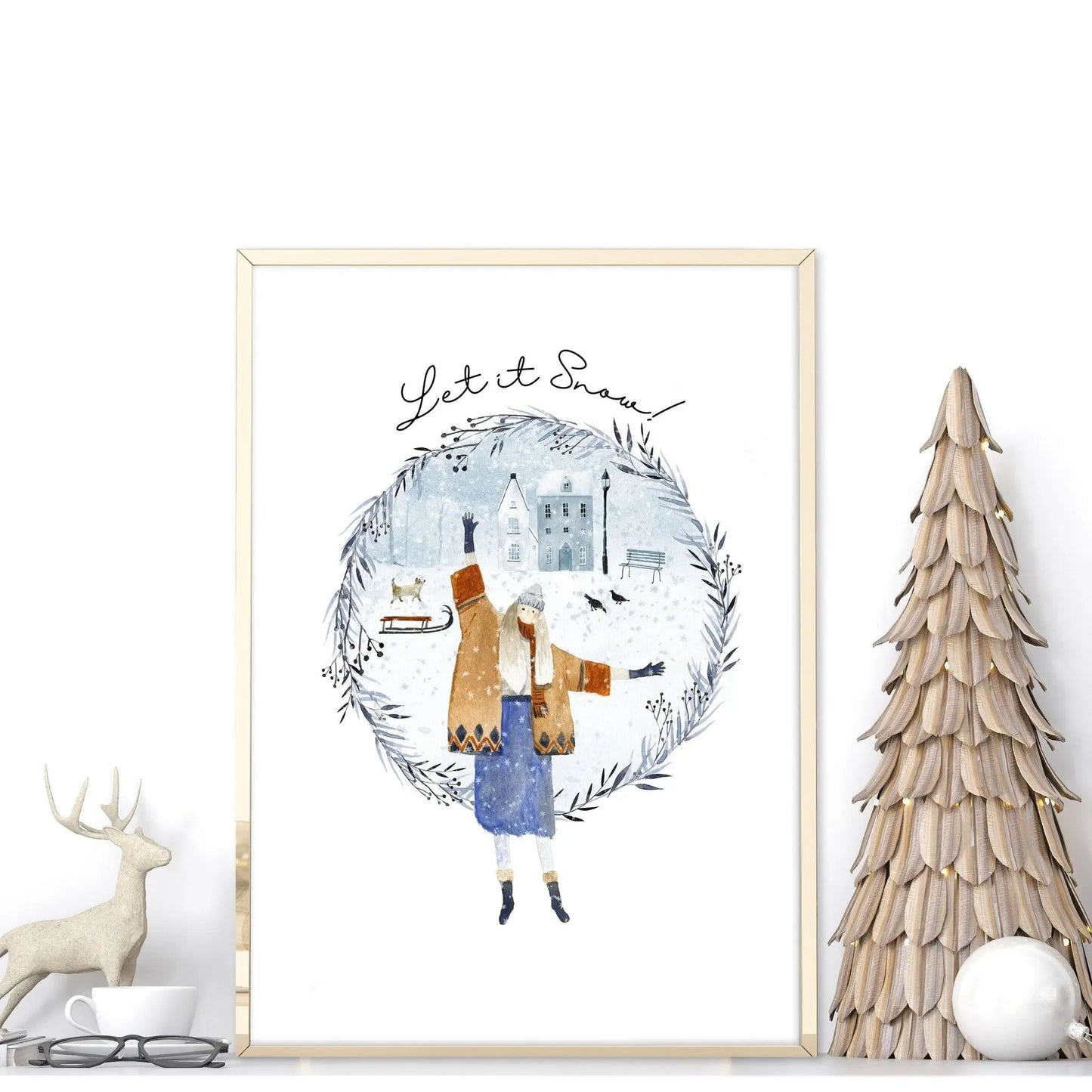 Christmas decor gift | wall art print About Wall Art