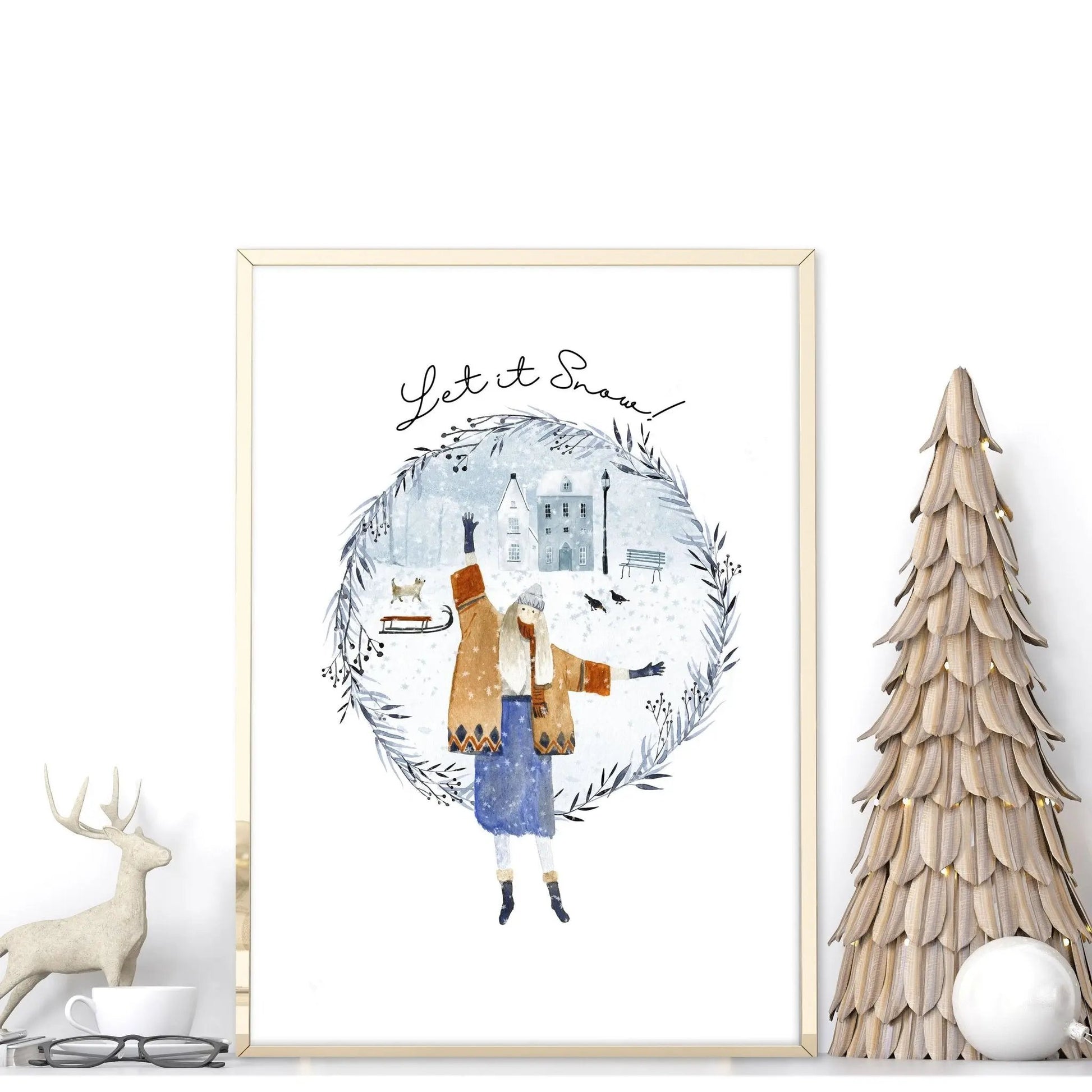 Christmas decor gift | wall art print About Wall Art