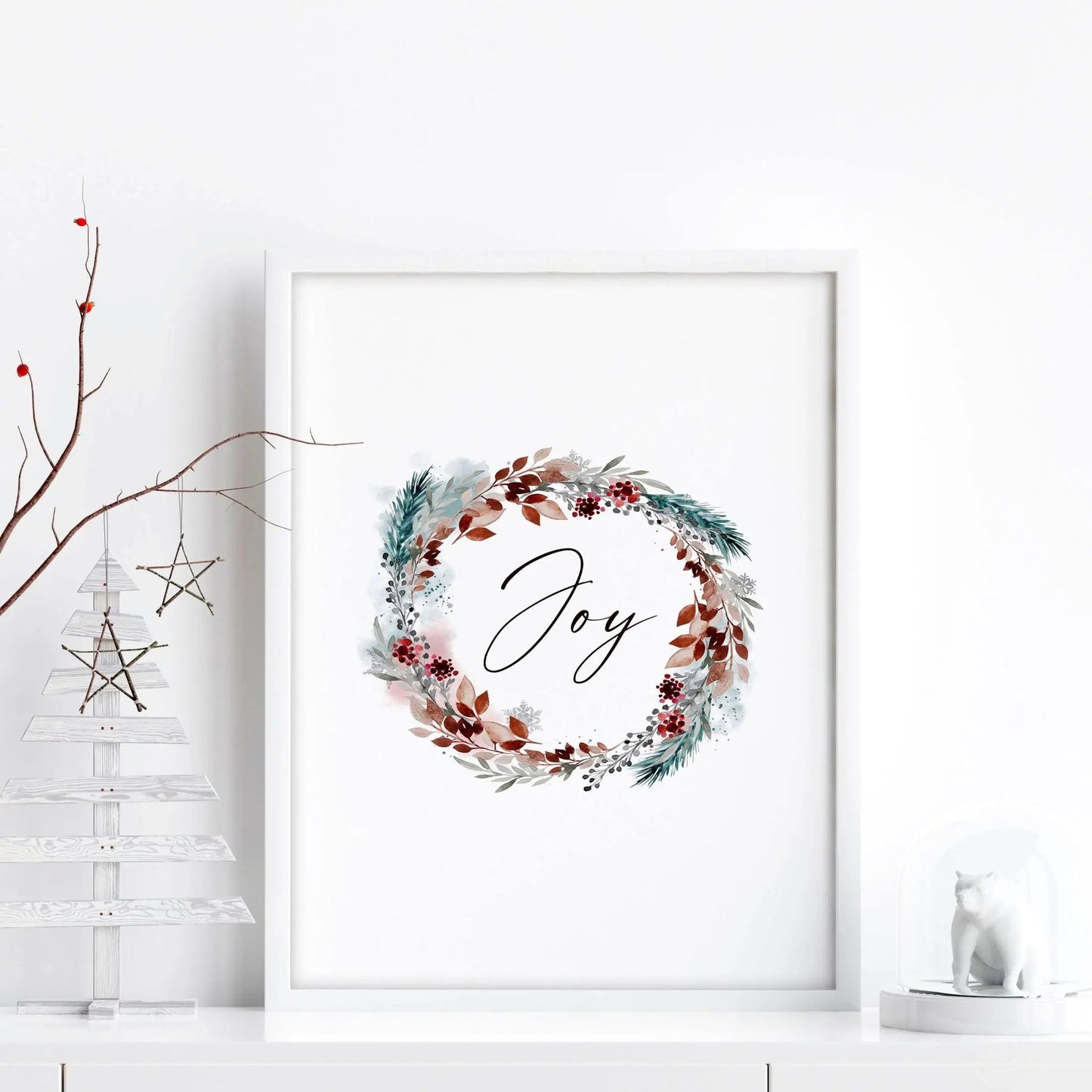 Christmas decor joy | wall art print About Wall Art