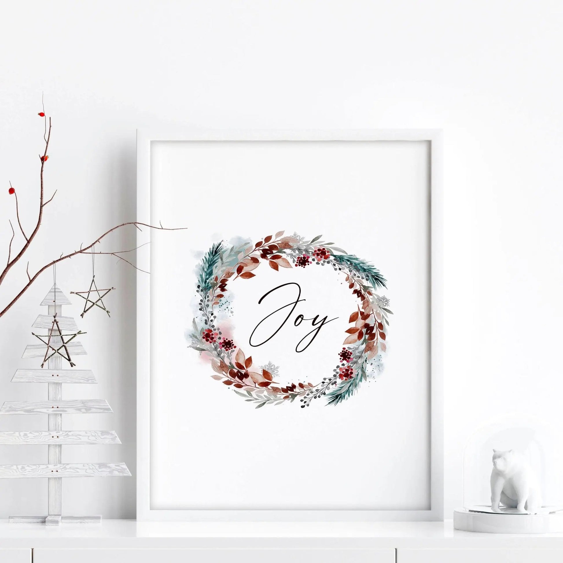 Christmas decor joy | wall art print About Wall Art
