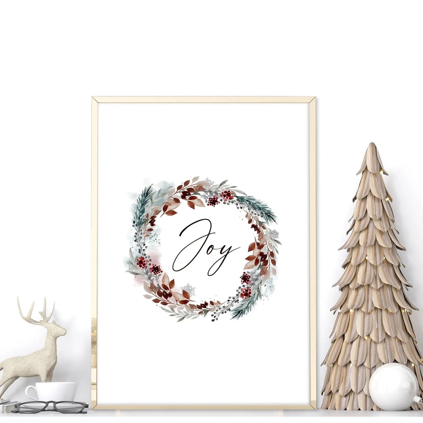 Christmas decor joy | wall art print About Wall Art