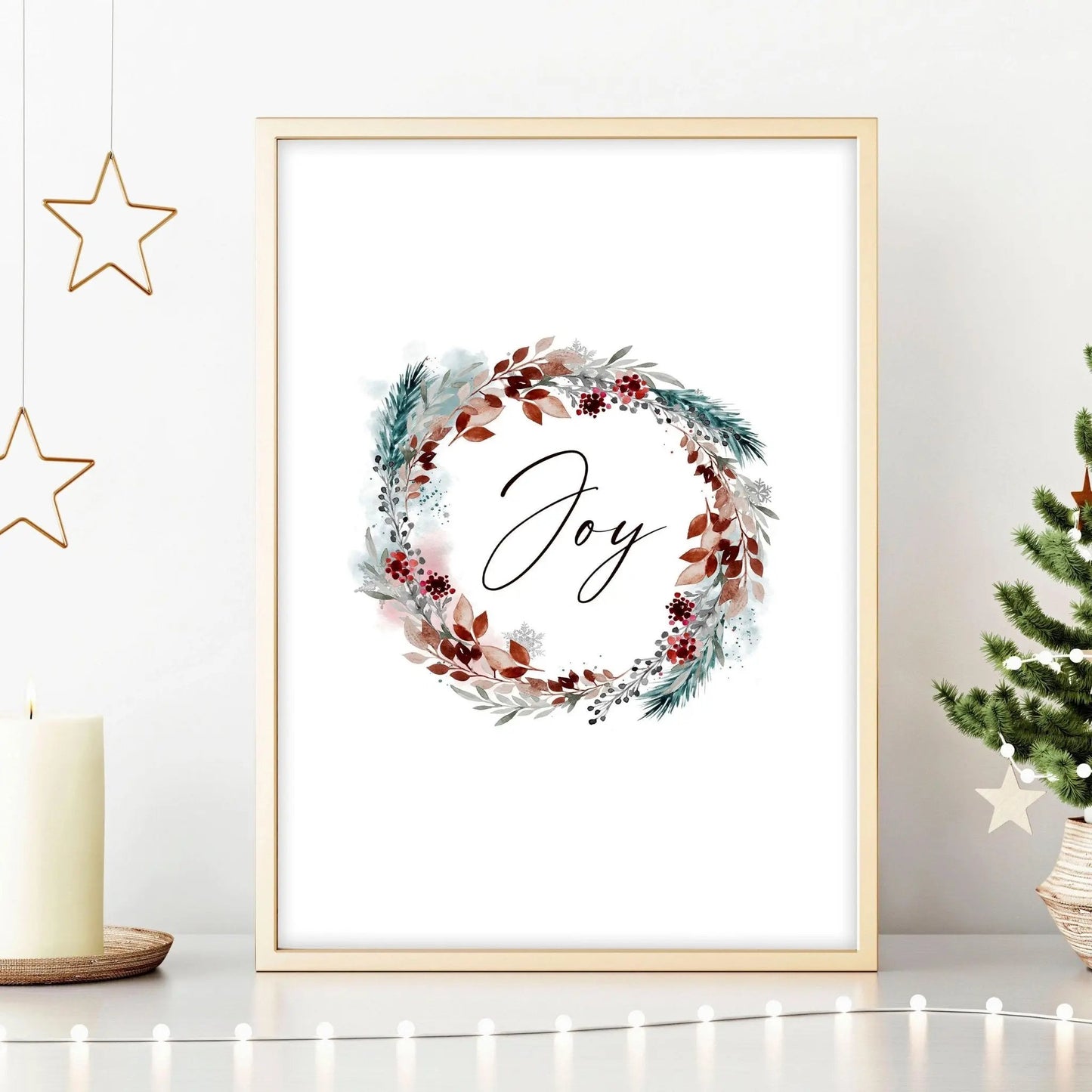 Christmas decor joy | wall art print About Wall Art