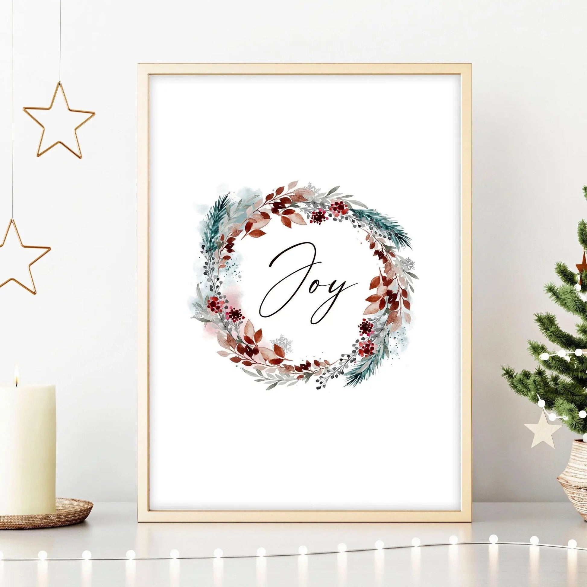 Christmas decor joy | wall art print About Wall Art