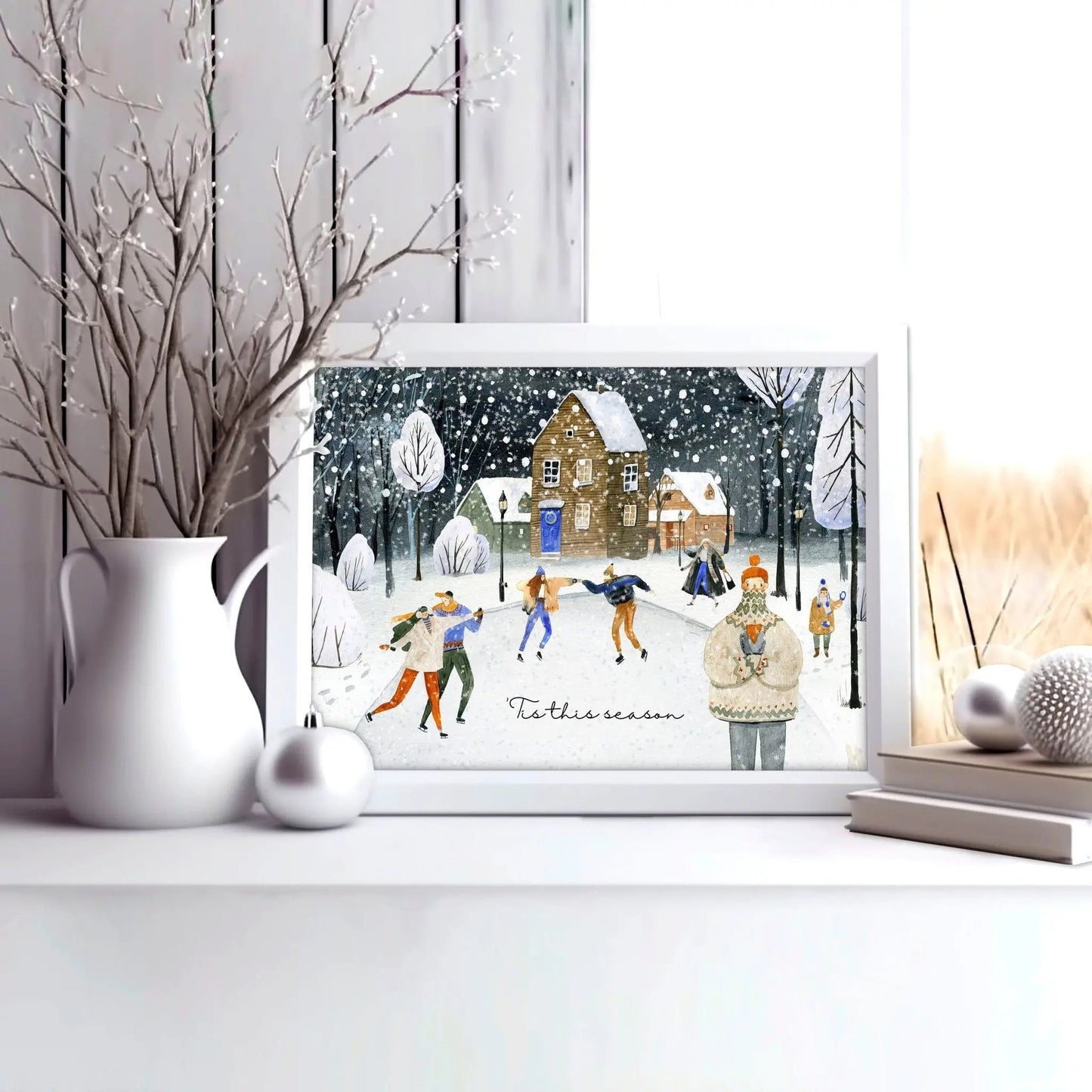 Christmas decor for living room | Wall art print About Wall Art