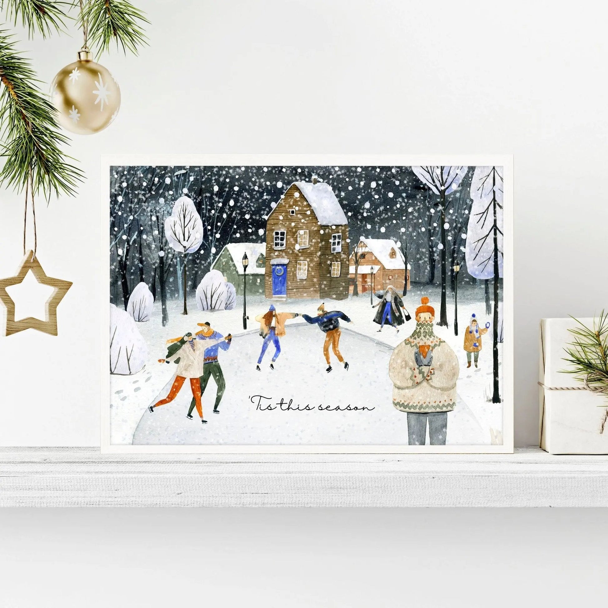 Christmas decor for living room | Wall art print About Wall Art
