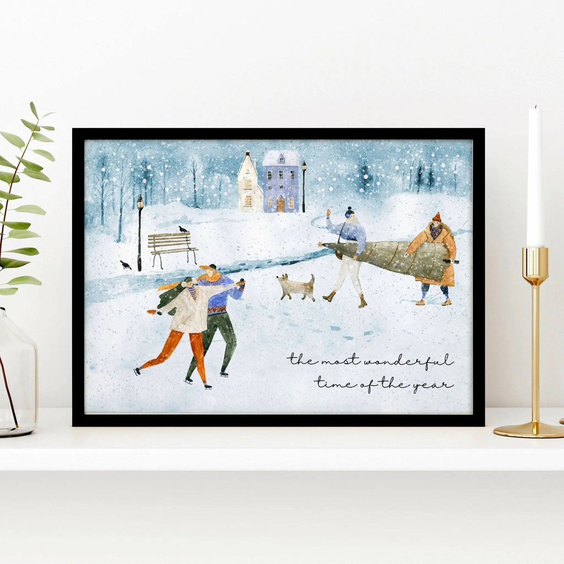 Christmas decor wall art print About Wall Art