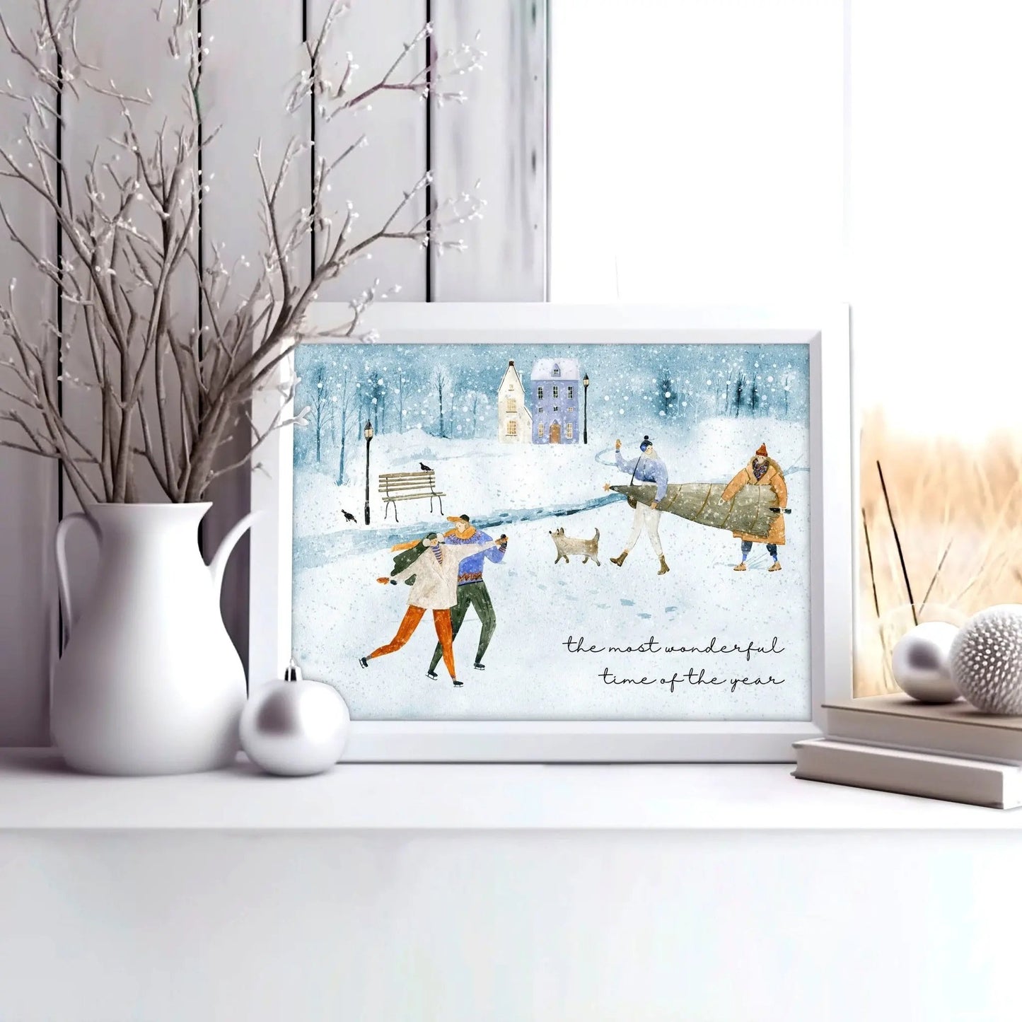 Christmas decor wall art print About Wall Art