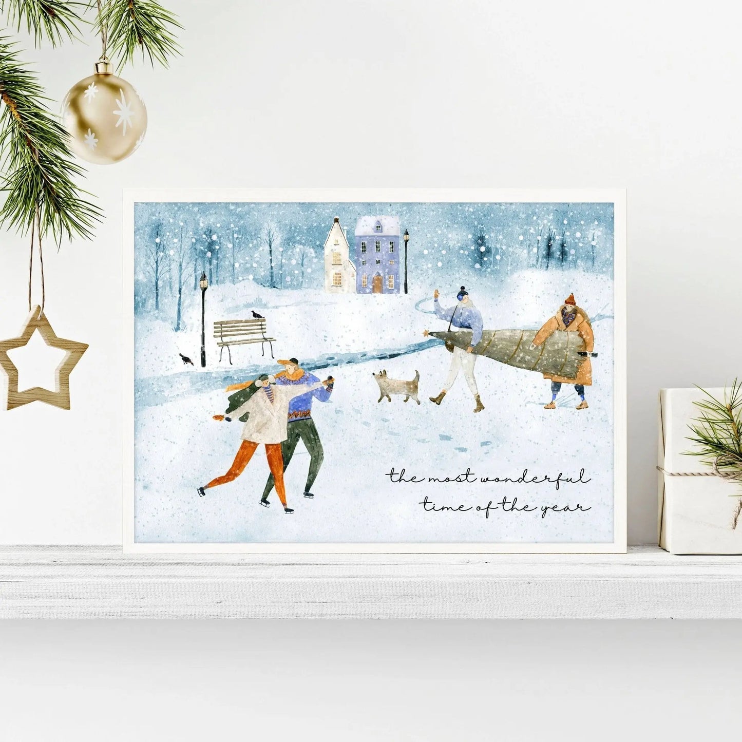 Christmas decor wall art print About Wall Art